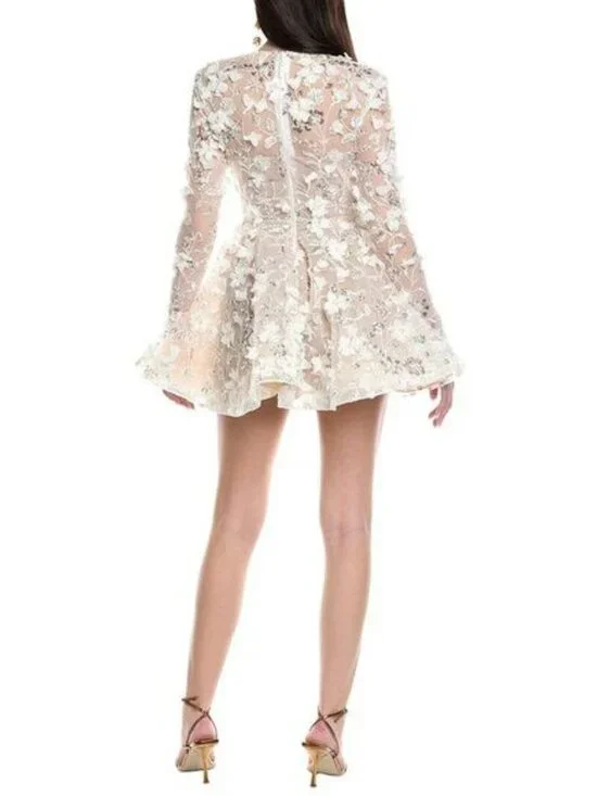 Bronx And Banco Womens  Talulah Mini Dress, White - Picture 2 of 3